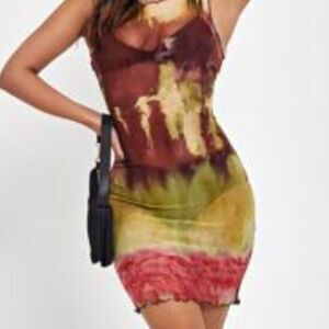 See thru medium swim beach cover up